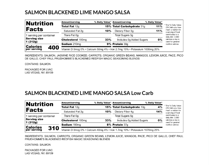 Salmon Blackened Lime Mango Salsa