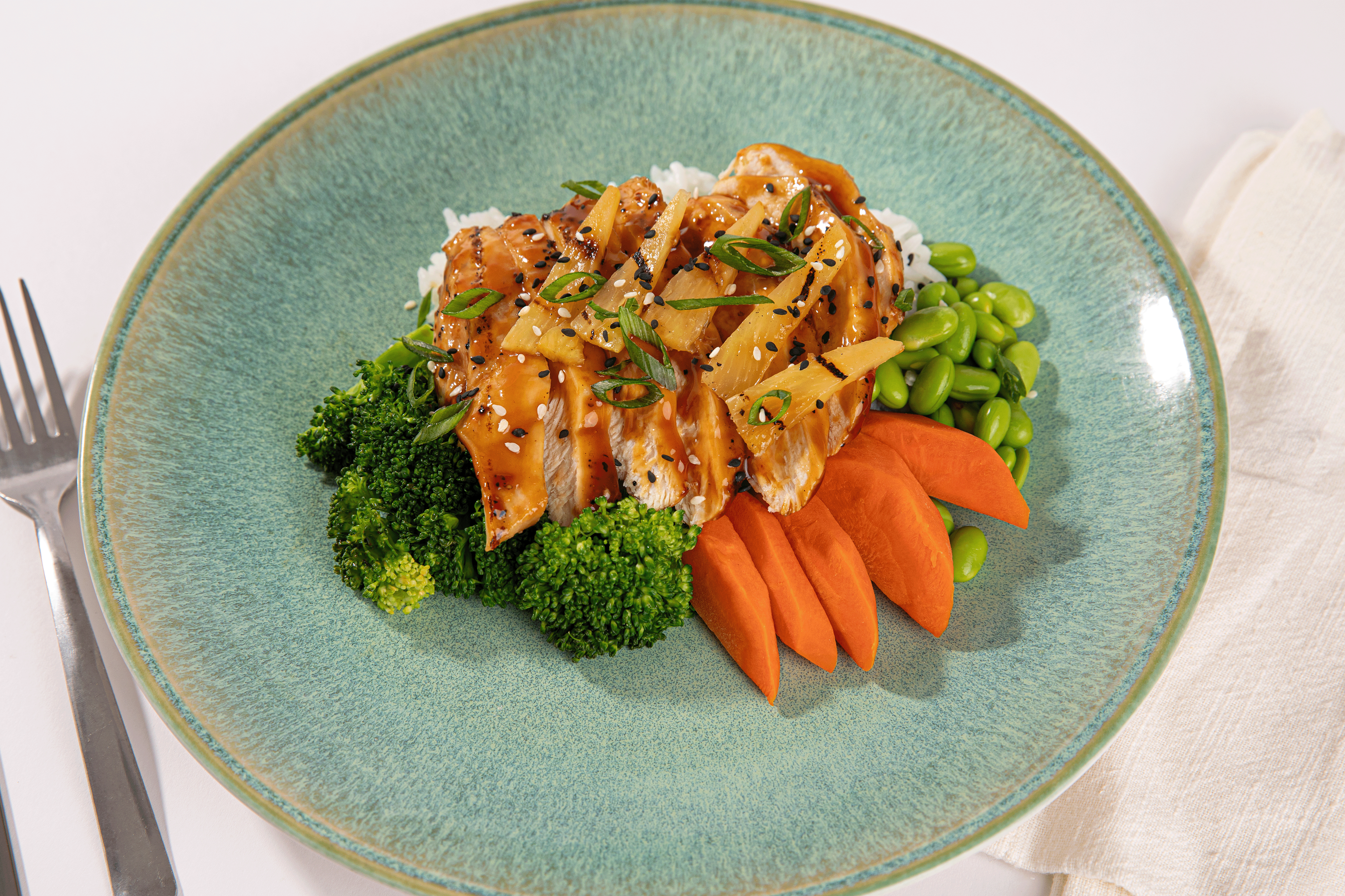 Grilled Chicken Teriyaki Pineapple