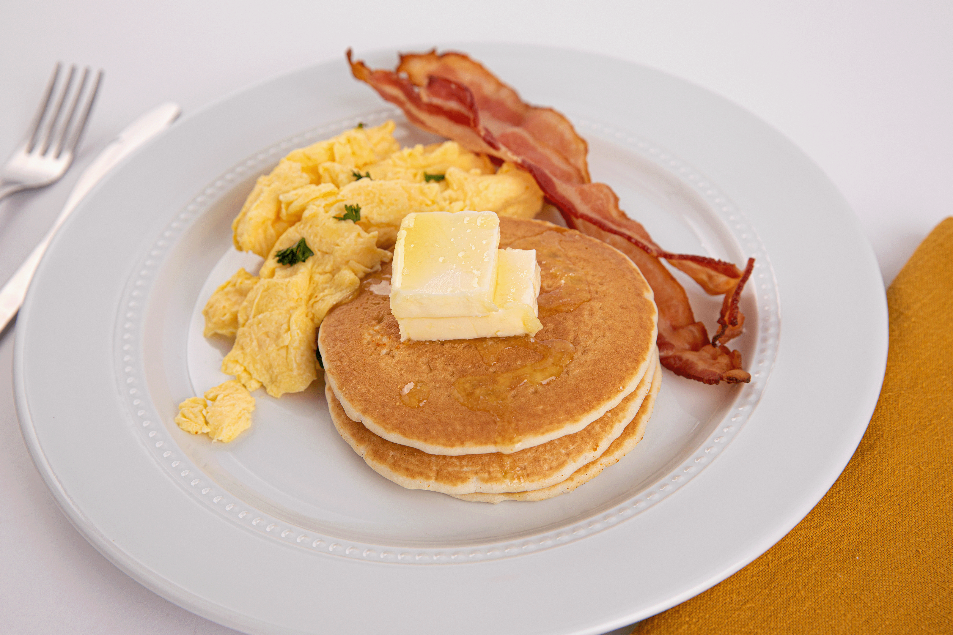Pancakes & Scrambled Eggs